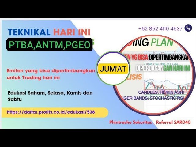 Analisa Teknikal Saham hari ini ada PTBA, ANTM & PGEO (Disc On) #ptba #antm  #Pgeo #saham #rdn