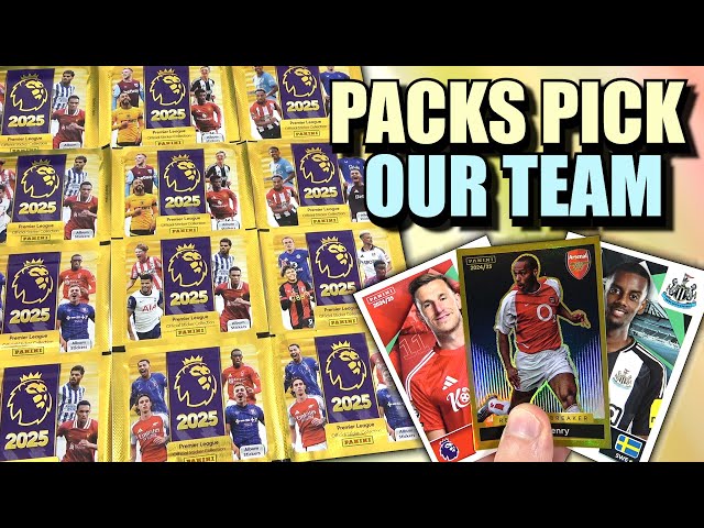 PREMIER LEAGUE 2025 Draft Builder Opening | Panini Premier League Sticker Packs Pick Our Team