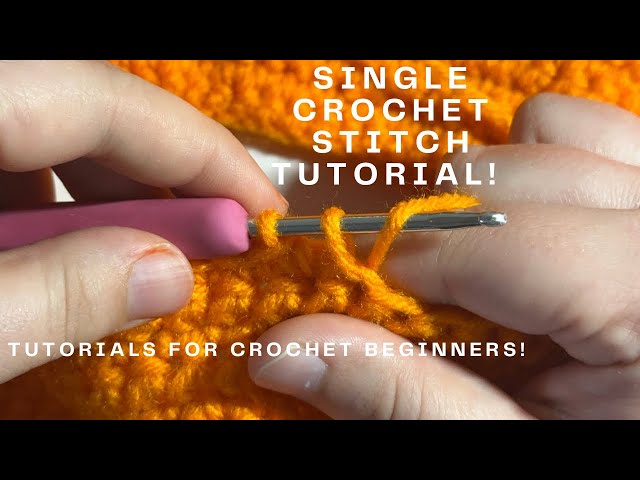 Single Crochet Stitch Tutorial | Crochet for Beginners | | Crochet Tutorials| Left Handed Crochet