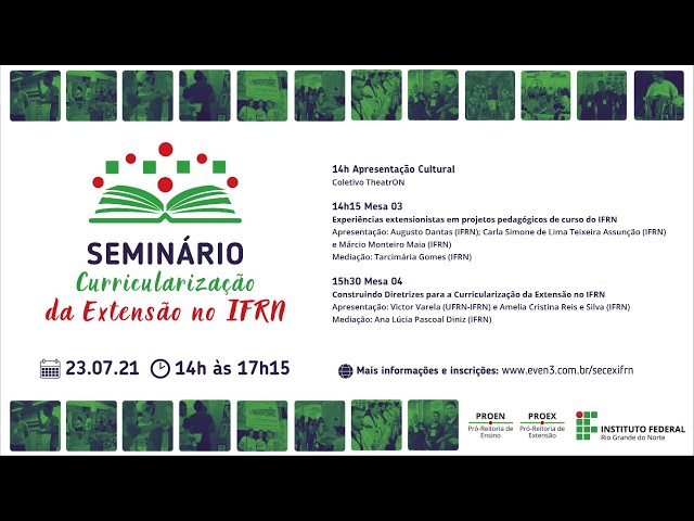 Seminário de Curricularização da Extensão no IFRN | 23/07/2021