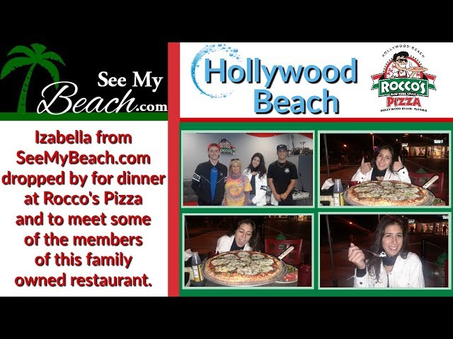 SeeMyBeach.com visits Rocco's Pizza and has dinner and meets the family!