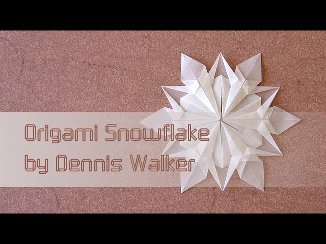 Christmas Origami Instructions:  Snowflake (Dennis Walker)