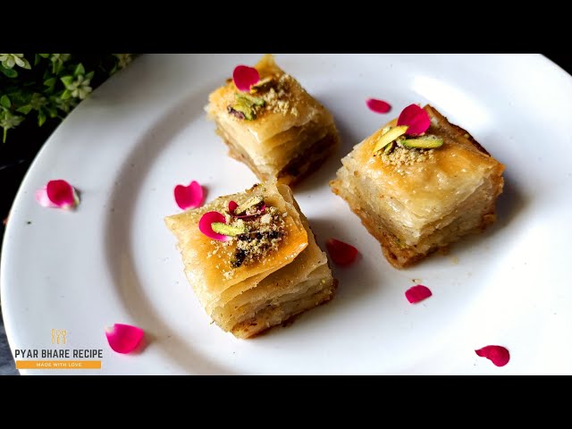 Baklava Recipe | Easy Turkish Recipe | Pyar Bhare Recipes