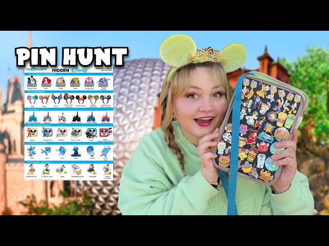 Hidden Mickey Pin HUNT | NEW 2025 Hidden Disney Release Day Park Hopping!!