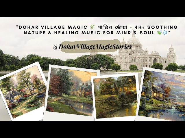 "Dohar Village Magic 🌿 শান্তির ছোঁয়া - 4H+ Soothing Nature & Healing Music for Mind & Soul 🍃🎶"