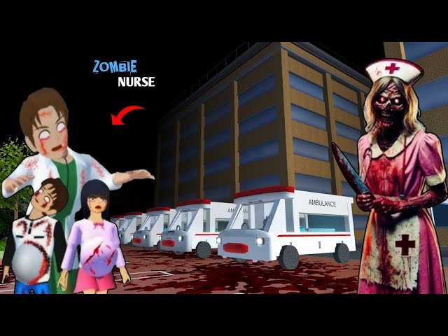 There's Secret Zombie NURSE Haunted's Yuta Mio in Ambulance 😯 || Sakura SchoolSimulator Drama 👺👹