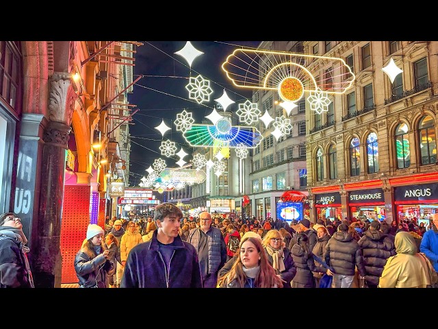 London Ramadan Lights 2025 ☪️ West End Walking Tour | 4K HDR