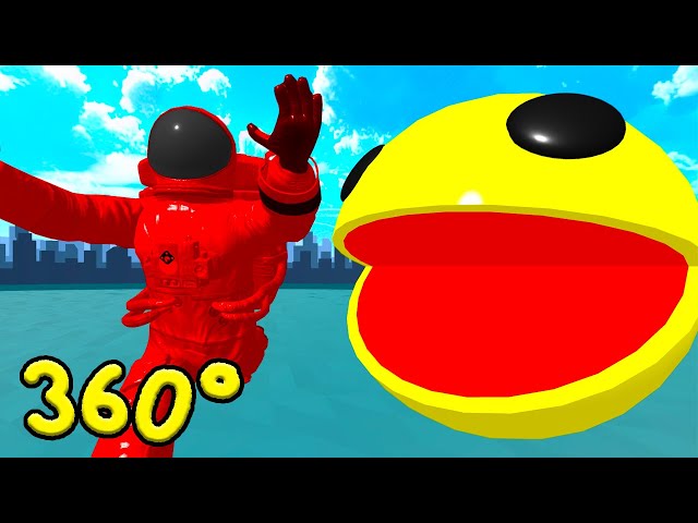 Pacman in Space 360 video Experience in VR