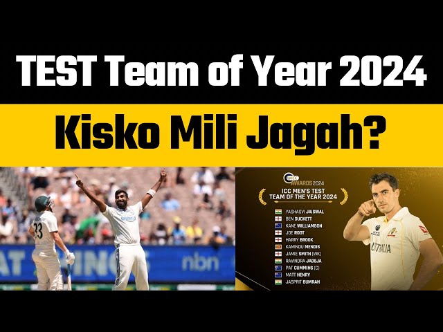 Pat Cummins to Lead ICC Test Team of the Year 2024 | Jasprit Bumrah, Ravindra Jadeja, Jaiswal