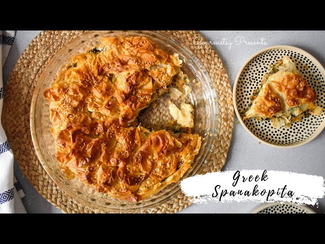 Greek Spanakopita | Eggless Spinach Feta Pie | Eggless Spinach Feta Pie Recipe | Gourmetsy by Shikha