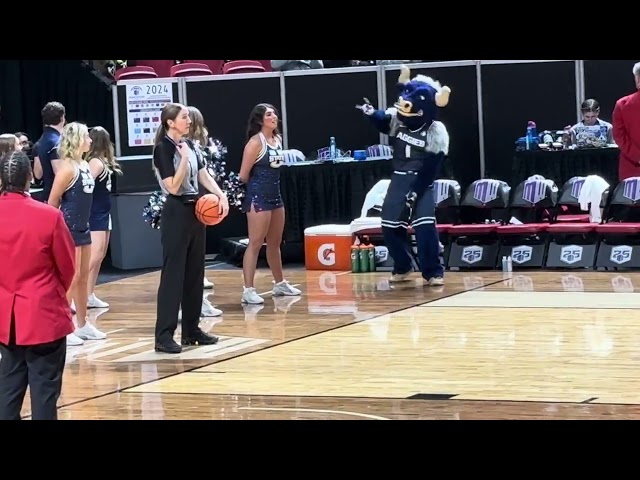 2024 Mountain West Basketball Tournament featuring the Utah State University Pep Band.