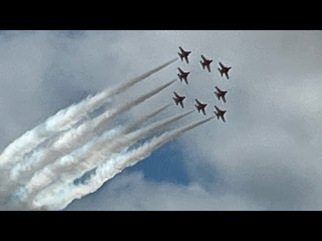 RoKAF Black Eagles Display Team,Southport Airshow. 9.7.22