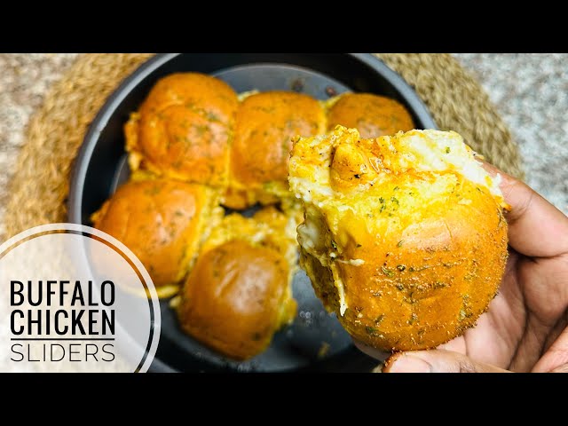 Buffalo Chicken Sliders | Cheesey Chicken Sliders Recipe | Quick and Easy Chicken Sliders Recipe