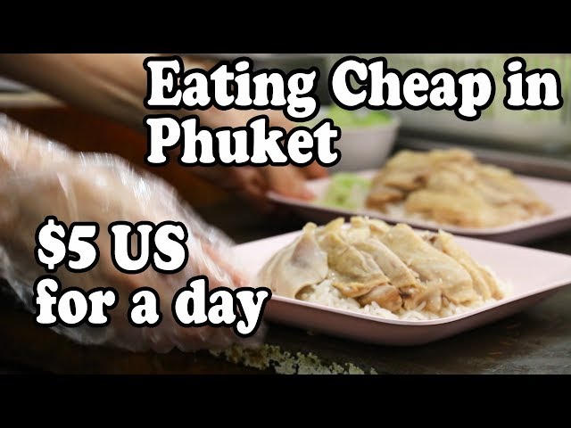 Phuket Food: 4 Places for DELICIOUS CHEAP EATS | Eating On $5US for a Day in Patong | Thai Food