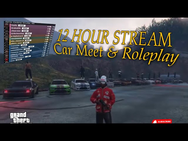 THE BIGGEST PS4 GSSP CREW CAR MEET & RUN N GUN| GTA 5 PS4 | Grind To 15k Subs