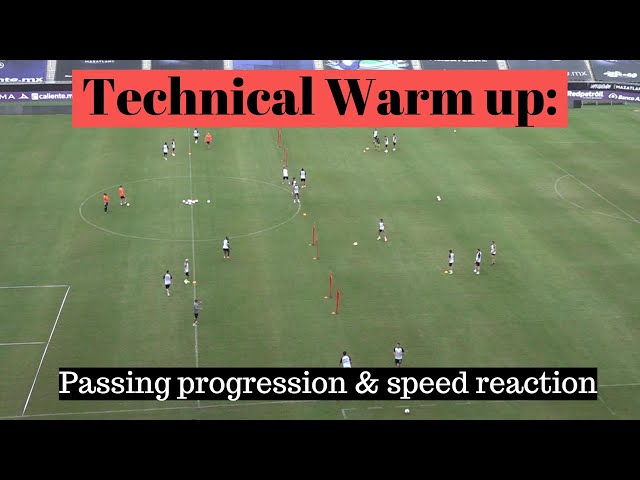 Technical warm up: Passing progression & reaction speed