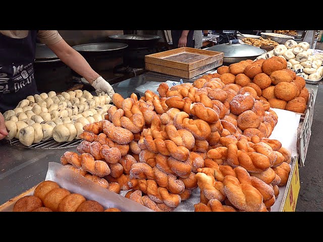 Sold out every day! Fantastic Street Donuts by Crazy Speed ​Donut Master - Korean street food