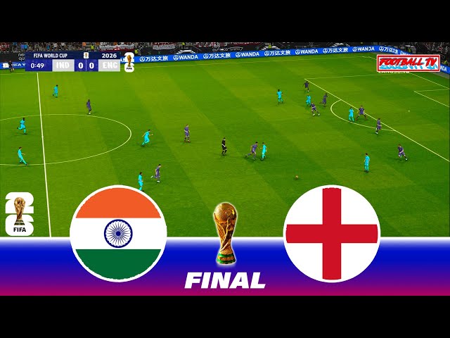 INDIA vs ENGLAND - FIFA World Cup 2026 Final USA | Full Match All Goals | PES 21 Game Simulation