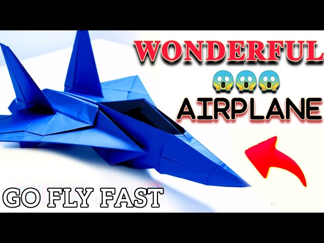 How to make a Paper Airplane that fly Fast 😲