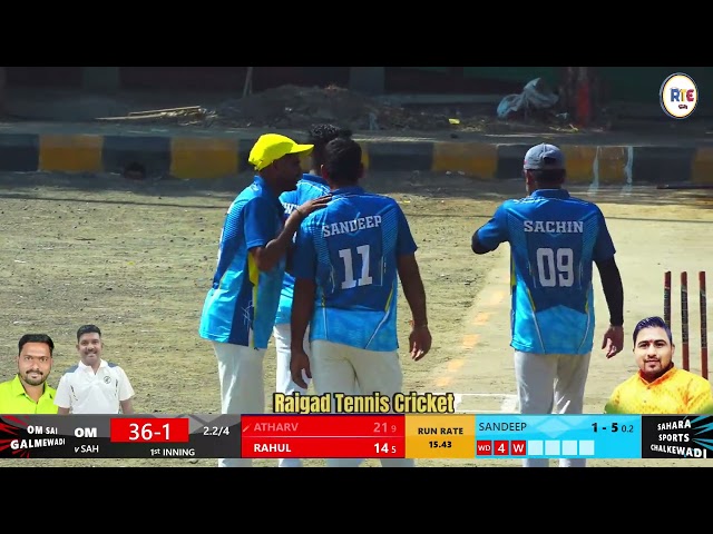 Om sai Galmewadi VS Sahara Sports Chalkewadi