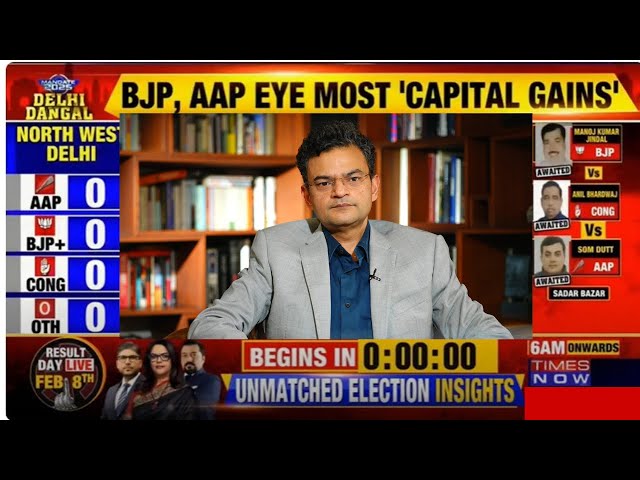 Anand Ranganathan On Delhi Election Results LIVE: AAP Vs BJP Vs Congress | AAP aiming for Hat-trick?