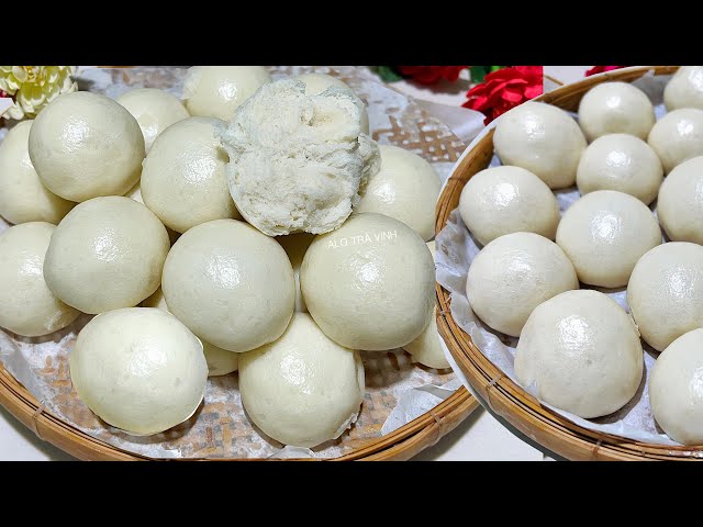 Quá Dễ Với Món Bánh Bao Sữa Bông Xốp Mềm Thơm, Ai Cũng Thành Công- Steamed milk buns