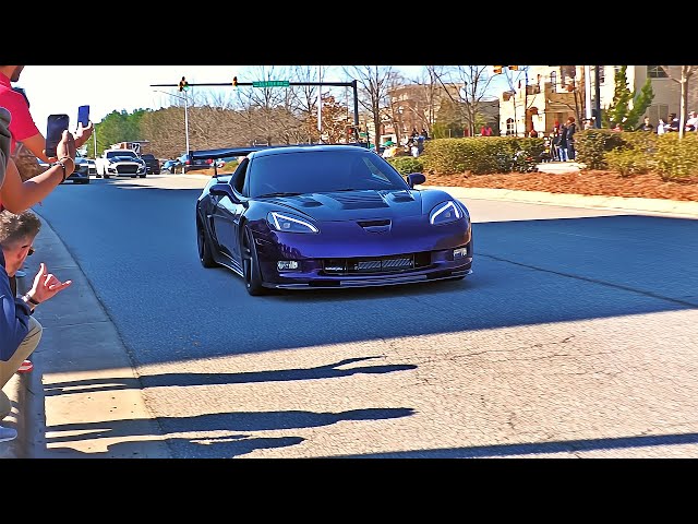 Morrisville Cars & Coffee Pullouts, Flybys, & Full Sends! - March 2025