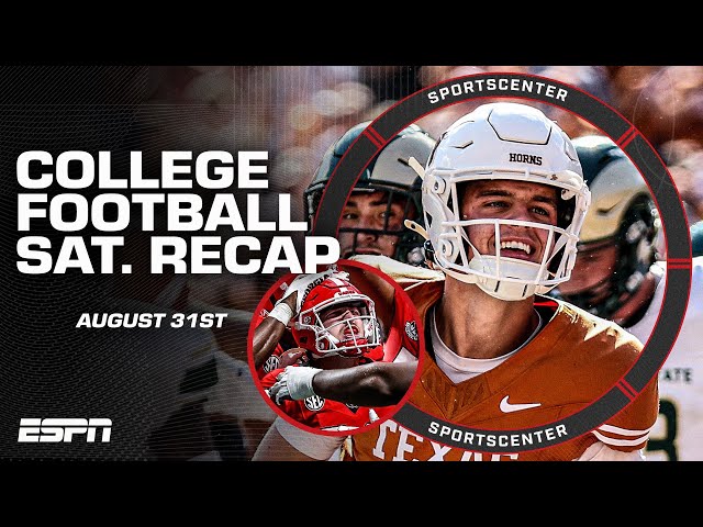 COLLEGE FOOTBALL RECAP: Arch Manning passes FIRST TD, Clemson falls to Georgia & MORE | SportsCenter