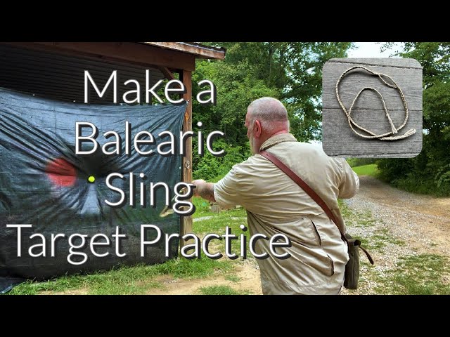 Balearic Sling making a Handwoven Sling and Learning the method to Throwing a Shepard Sling