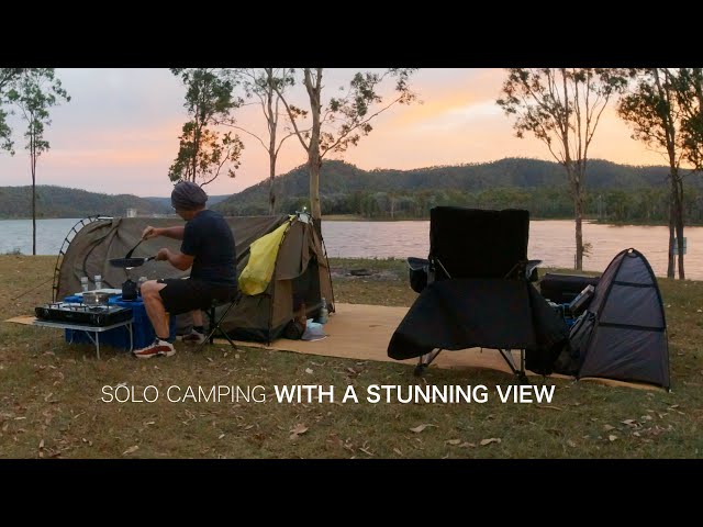 Charming Solo Camping Experience | Gorgeous Sunset | ASMR