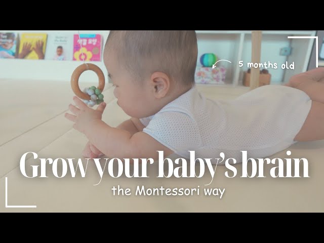 Montessori activities for babies 3-6 month olds | How to play with babies at home