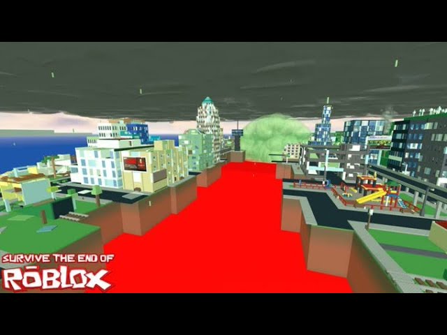 Playing Survive The End of Roblox