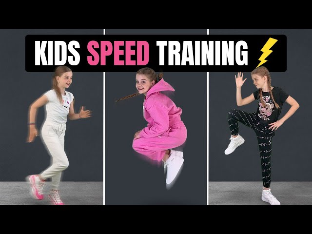 Kids "GET FAST" Workout! (Best Exercises For Speed Training⚡)