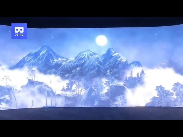 3D 180VR 4K Final Panorama Animation Kumkang Mountain in Winter 360VR