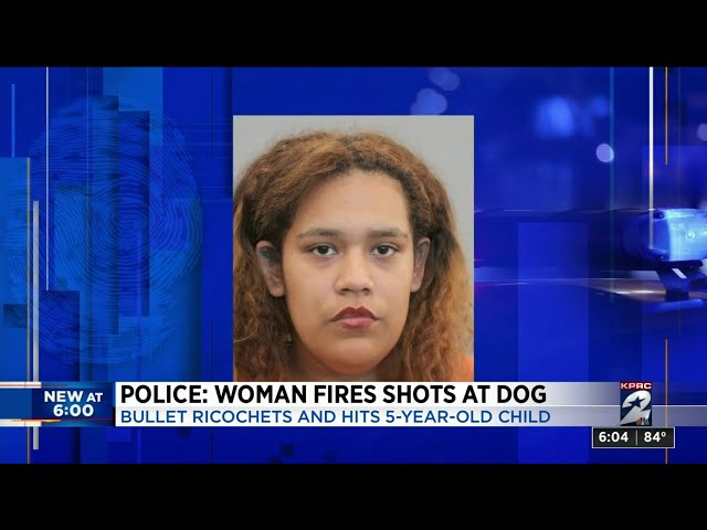 Police: Woman fires shots at dog but bullet ricochets and hits 5-year-old