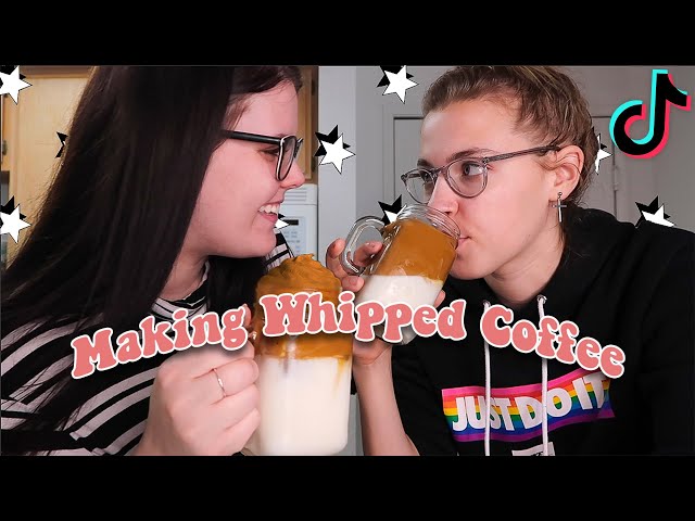 MAKING TikTok WHIPPED COFFEE ☕️