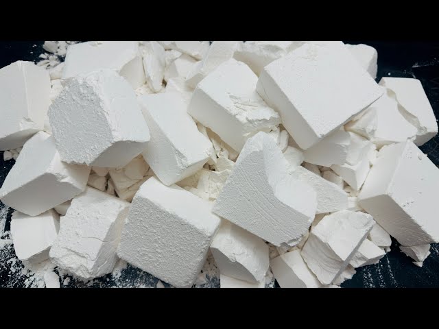 Fresh Broken Gym Chalk  Water  Crush | Sizzling Sounds | Paste play | ASMR