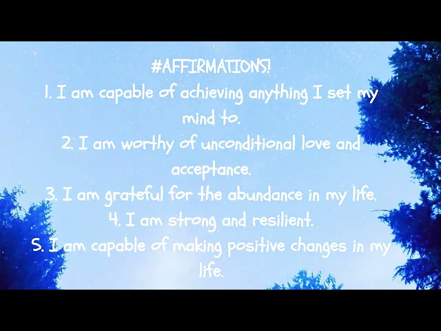 AFFIRMATION #6