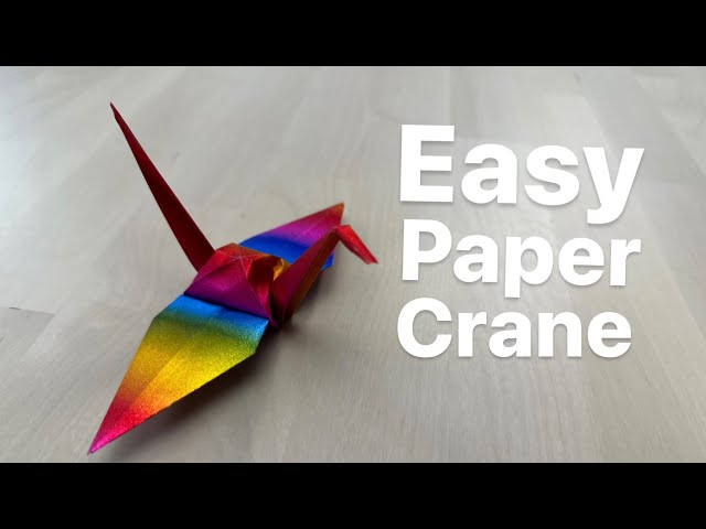 How To Make a Paper Crane - Origami Crane Easy- Step by Step Beginner Tutorial