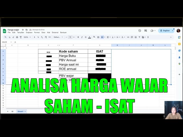 ANALISA HARGA WAJAR SAHAM - ISAT