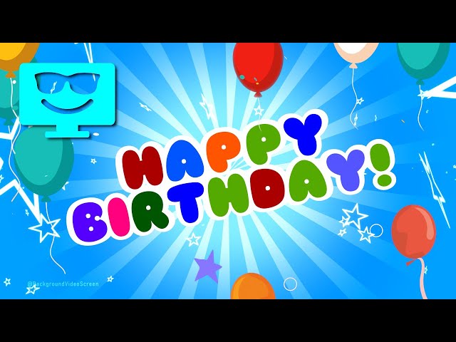 🔴 Happy Birthday! 🔴 12 Hours Screensaver 4K (No Sound)