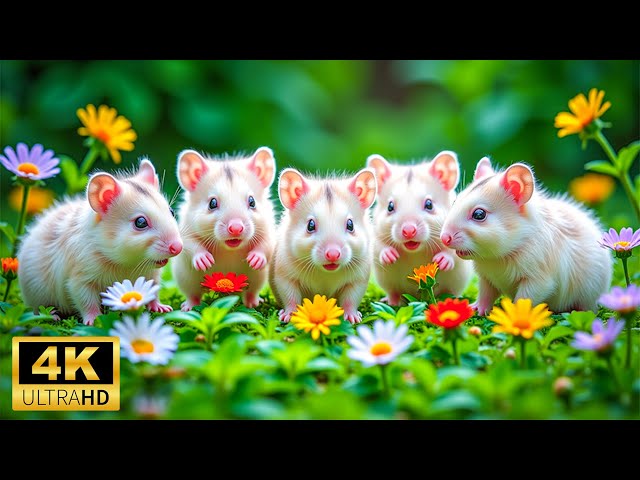 Beautiful Relaxing Animal Movies 4K HDR🌿Vivid Colorful Wildlife World & Relaxing Music