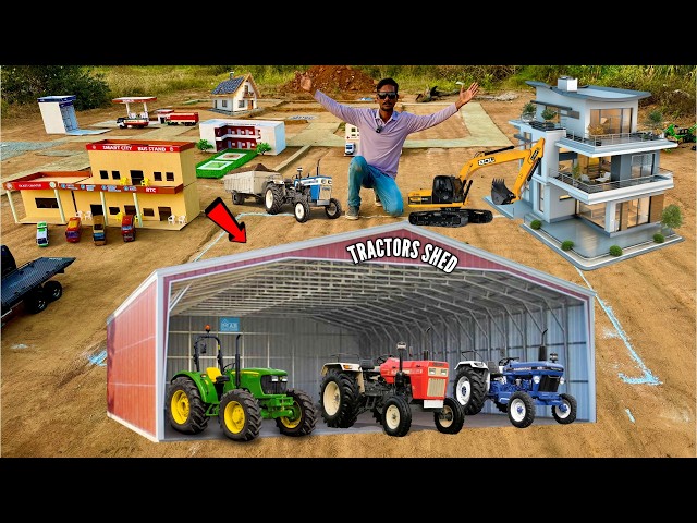 I Build Parking Shed For RC 6x6 Trucks & Tractors - Chatpat toy TV