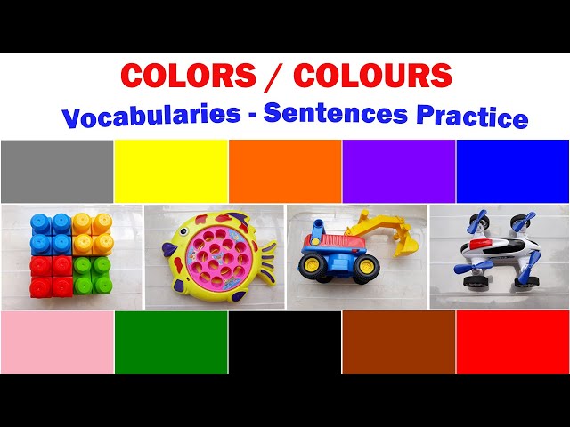 COLORS | Vocabularies and Sentences Practice