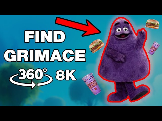 Find GRIMACE SHAKE 🥤🍔 360° VR Finding Challenge 🔍 #grimaceshake