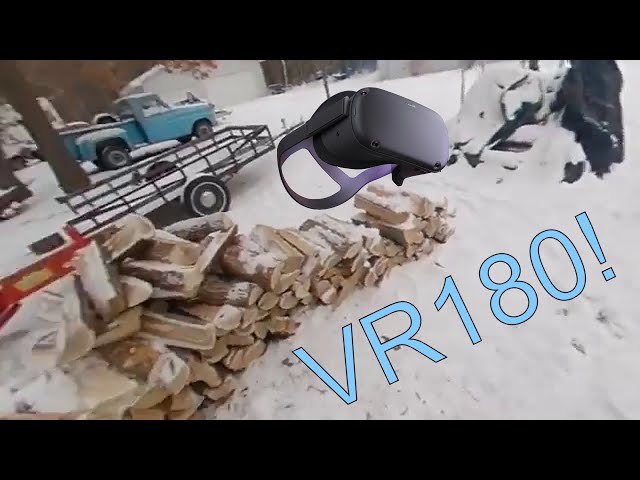 #Polar Vortex in VR! #VR180 Record Cold! -38 in Wisconsin! 60FPS 4K At sundown.