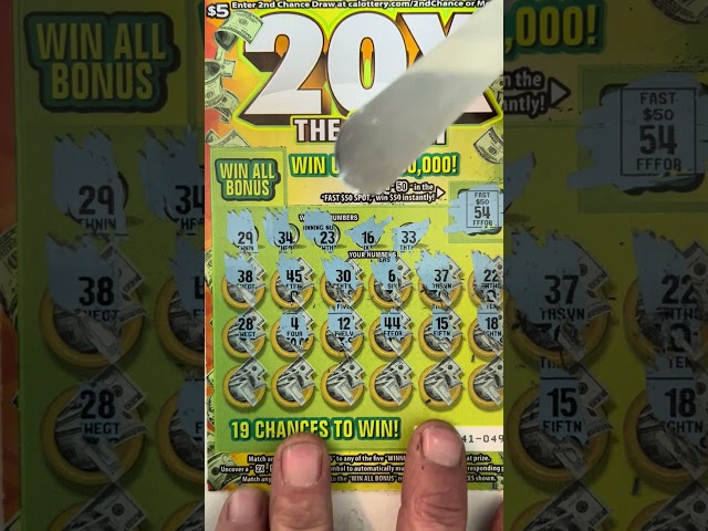 20x the cash scratch off ticket #scratchofftickets #bigwin #jackpot #lottery #scratch #casino