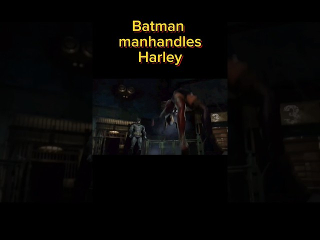 How any fight should go between this batman and Harley #batman #batmanarkhamasylum #arkhambatman