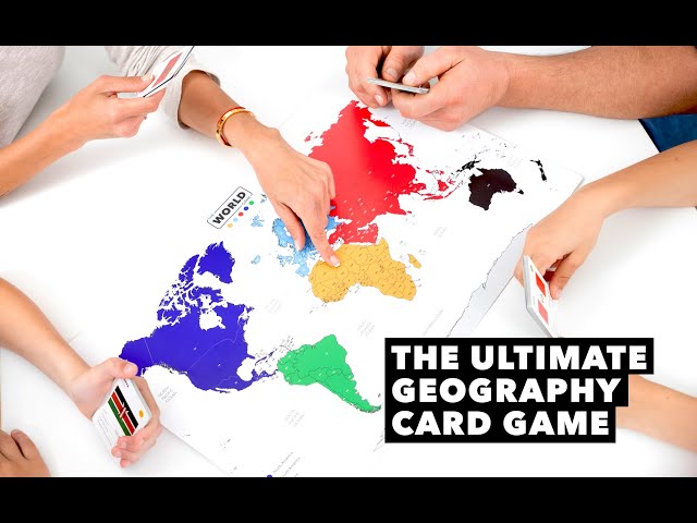 The World Game - The Ultimate Geography Card Game - Fun and educational board game