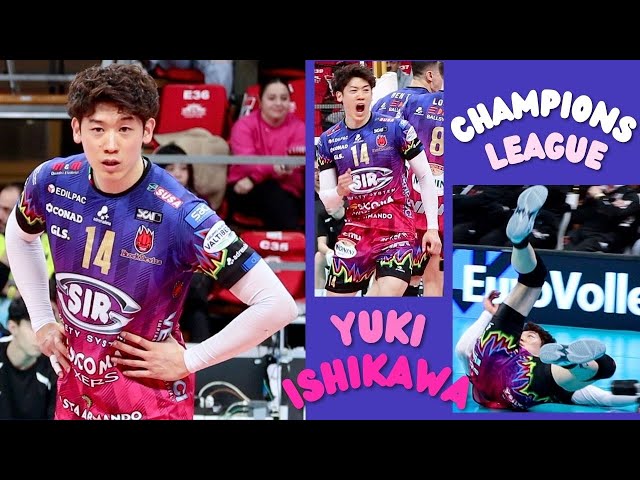 Champions League の石川祐希選手(ペルージャ）前半・PalaBarton